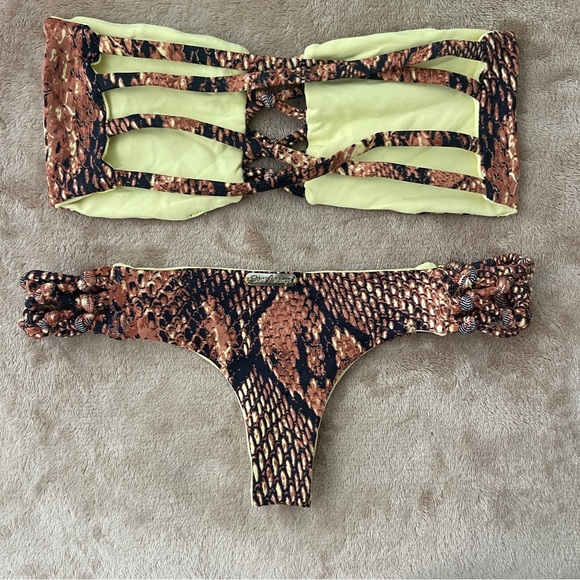 San Lorenzo Small Snake Print Bikini Set - Picture 4 of 12